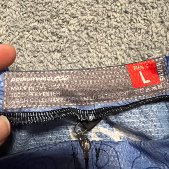 Podiumwear Cycle Jersey Shirt Mens Large Performance Cycling Pocket - Picture 5 of 5